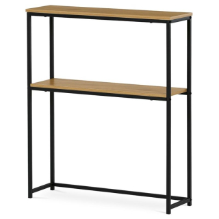 Konzolový stolík, 70cm, kov, MDF, prírodný, CT-G1082 OAK