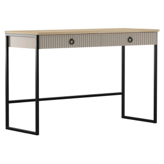 Toaletný stolík, 118cm, sivohnedý Taupe, dub silverjack, DOMCA 2S