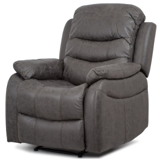 Polohovacie kreslo, sivá, látka, TV-4086 GREY
