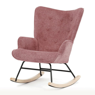Hojdacie kreslo, ružová látka, AK-373 PINK2